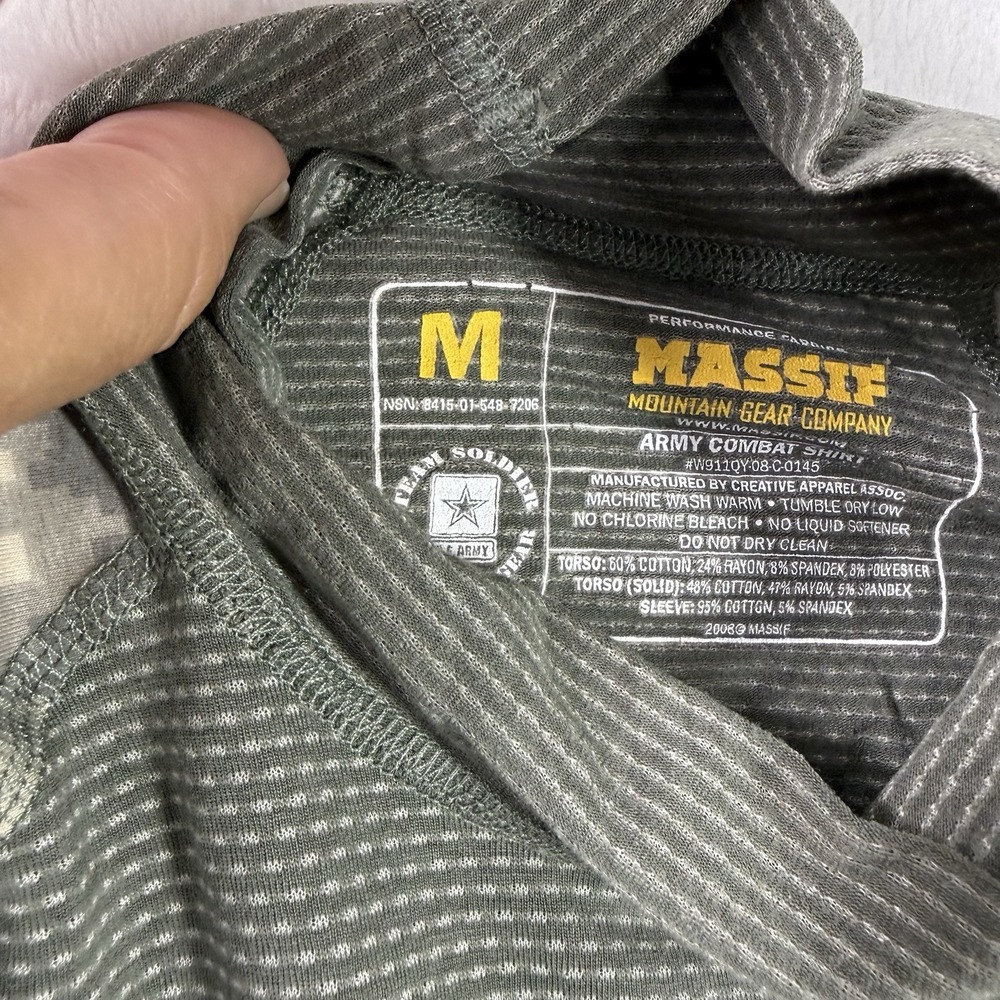 Massif Army Combat‎ Shirt Flame Resistant Mens Size Medium Performance USA NWT - Picture 5 of 10